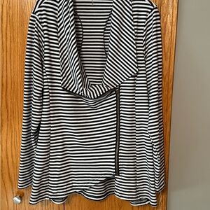 Black and White Striped Jacket